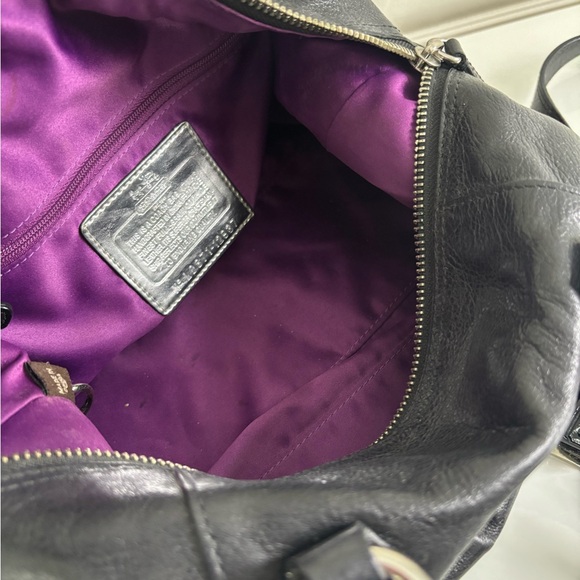 Y2K Vintage Coach Black Leather Madison Sabrina Satchel Handbag 12937 - Picture 8 of 10